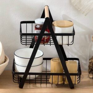 Giỏ đựng hoa quả 2 tầng có thể tháo rời
